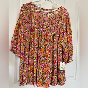 NWT Women’s Plus Size Floral Flowy Summer Top 4X